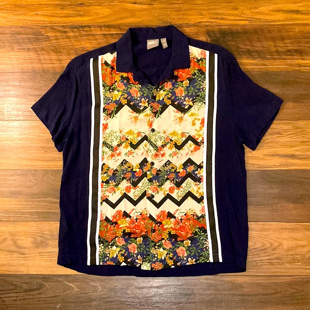ASOS viscose camp collar shirt